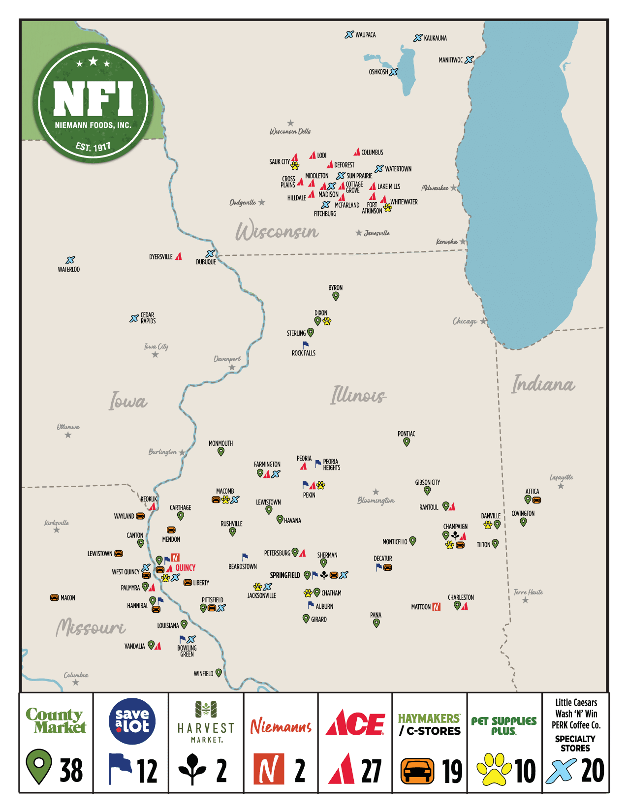 NFI Store Map